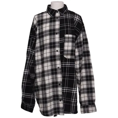Flannel shirt (Black, White) from H&M Cotton
