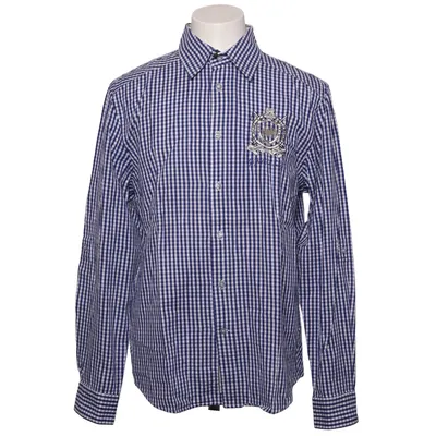 Shirt (Blue, White) from Van Santen & Van Santen Cotton