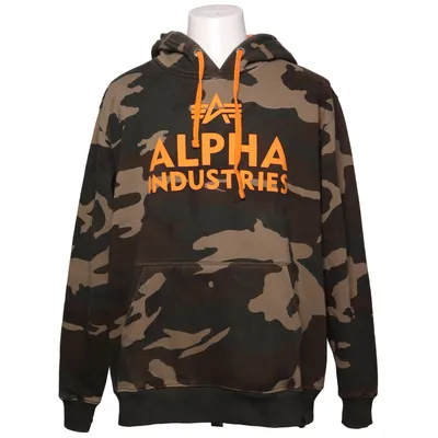 Hættetrøje (Grøn, Orange, Flerfarvet) fra Alpha Industries Bomuld, Polyester