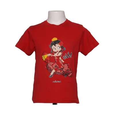 T-shirt (Red, Multicolored) from JHK Cotton