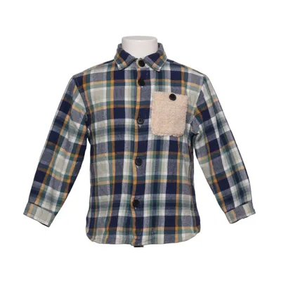 Flannel shirt (Blue, Green, Yellow, Multicolored) from Manguun mini Cotton, Polyester