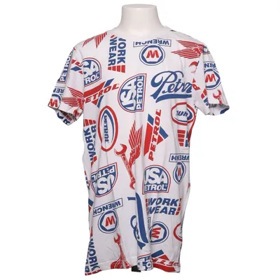 T-shirt (Weiß, Blau, Rot) von Petrol Baumwolle