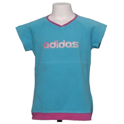 T-shirt (Bleu, Violet) de Adidas Coton, Élasthane