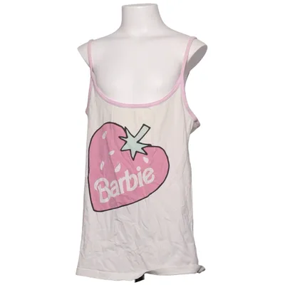 Tank Top (White, Pink) from Barbie Cotton, Elastane