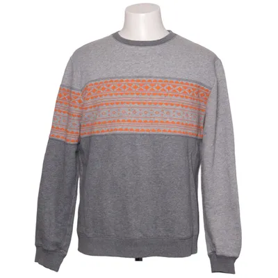 Collegetröja (Grå, Orange) från Varg Bomull, Polyester