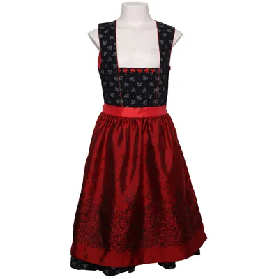Dirndl (Zwart, Rood, Meerkleurig) van Isar-Trachten Katoen, Polyester