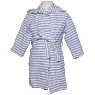 Badjas (Blauw, Wit) van Sanetta Katoen