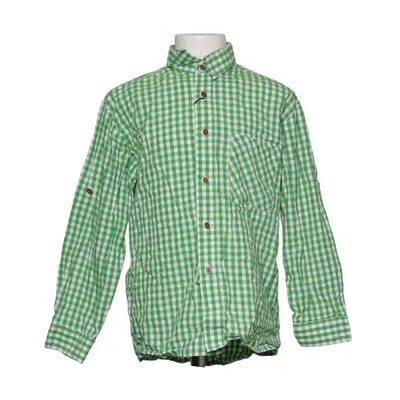 Shirt (Green, White) from Isar Trachten Cotton