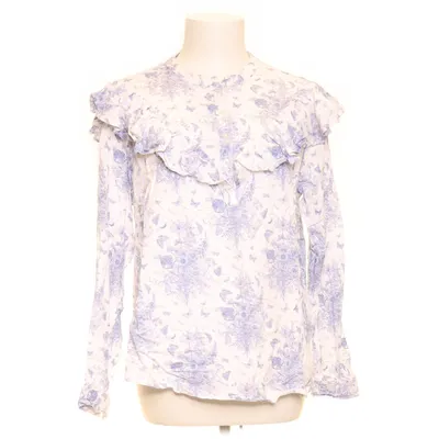Blus (Vit, Blå) från Essentials by Tchibo Viskos