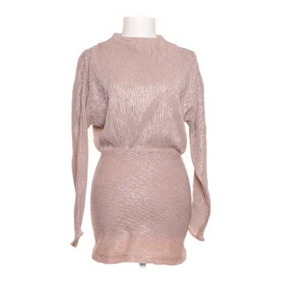 Klänning (Beige) från Boohoo Premium Metallfiber, Polyester