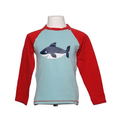 Långärmad t-shirt (Röd, Blå) från Maxomorra Ekologisk bomull