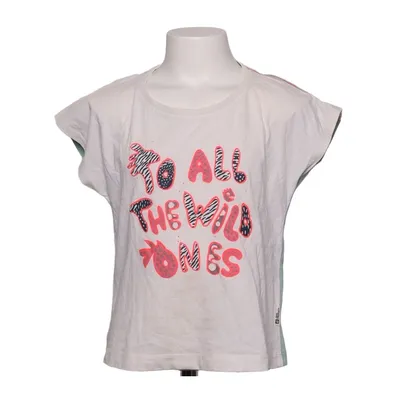 T-shirt (White, Multicolored) from Jack Wolfskin Cotton
