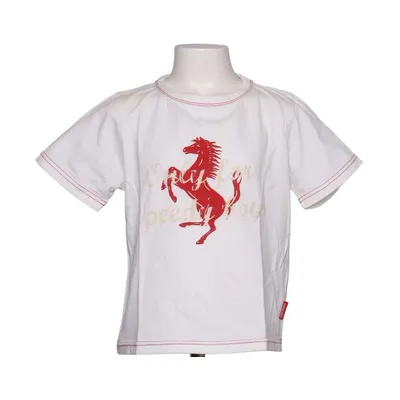T-shirt (Hvid, Rød) fra Ferrari Bomuld