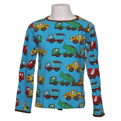 Long sleeve T-shirt (Blue, Multicolored) from Småfolk Elastane, Organic cotton