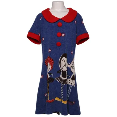 Robe (Bleu, Rouge, Multicolore) de Pussycat Acrylique, Laine