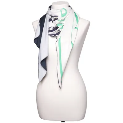 Shawl (White, Blue, Green) from Liberty