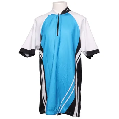 Cykeltrøje (JERSEY JR 5 BLACK/BLUE) fra BTWIN Polyester