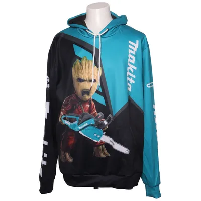 Huvtröja (Blå, Svart, Flerfärgad) från Makita