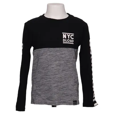 Long sleeve T-shirt (Black, Gray) from Download Cotton, Polyester, Viscose