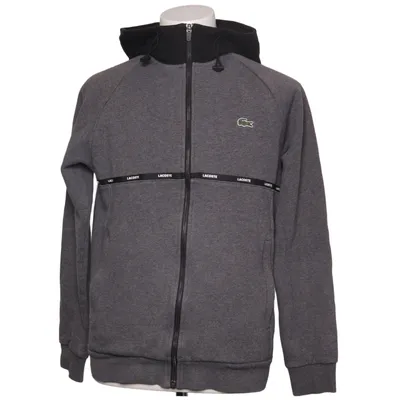 Huvtröja (Grå, Svart) från Lacoste Sport Bomull, Polyester