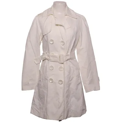 Trenchcoat (Weiß) von Just Addict Baumwolle