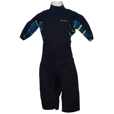 Våtdräkt (Blå, Gul) från Decathlon Elastan, Polyamid, Polyester