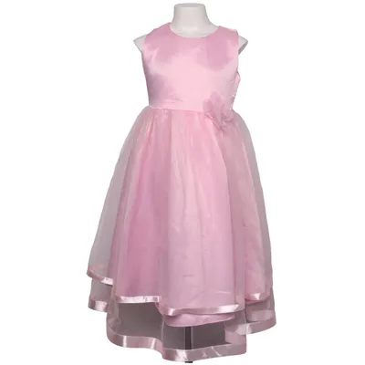 Robe de fille de fleur (Rose) Polyester, Viscose