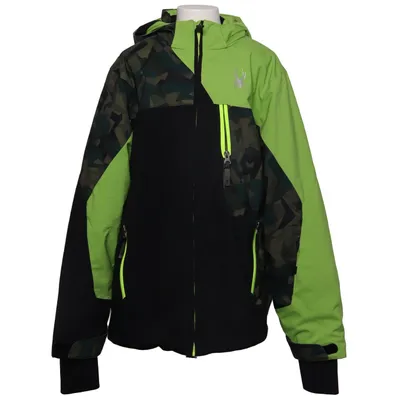 Ski jacket (Green, Black, Multicolored) from Spyder Nylon, Polyester