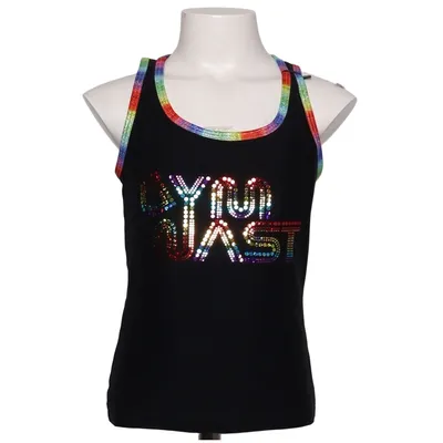 Sport tanktop (Zwart, Meerkleurig) van Agiva Elastaan, Polyamide