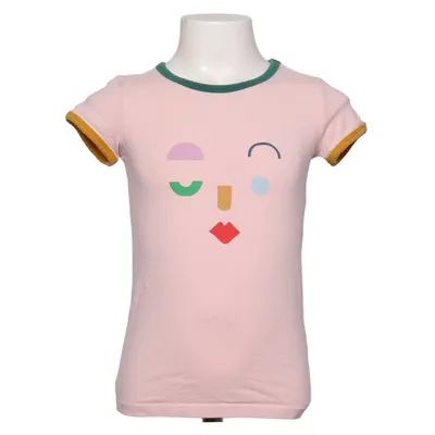 T-shirt (Pink, Multicolored) from BABA Elastane, Organic cotton