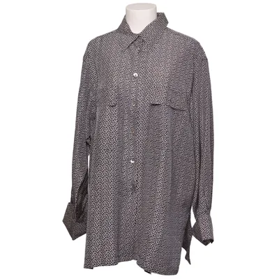Blouse (Blauw, Wit) van Vanessa May Zijde
