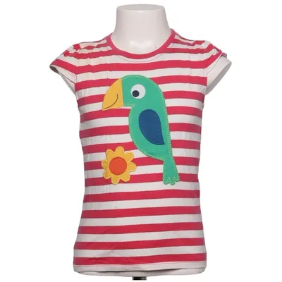 T-shirt (Rød, Hvid) fra Frugi Økologisk bomuld