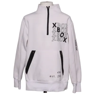 Sweatshirt (Blanc, Noir) de Xbox Élasthane, Polyester, Viscose