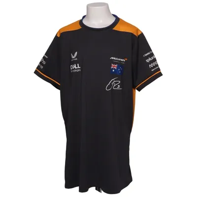 T-shirt (Grå, Orange) från Castore Elastan, Återvunnen polyester