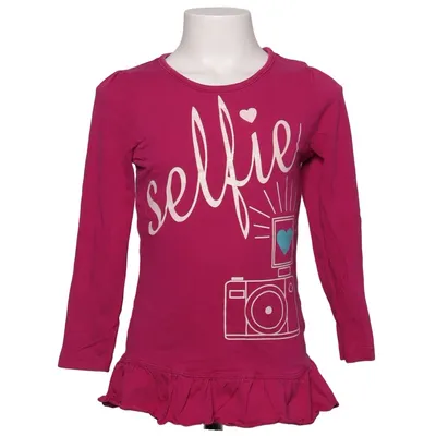 Langærmet t-shirt (Lilla) fra Kids Bomuld, Elastan