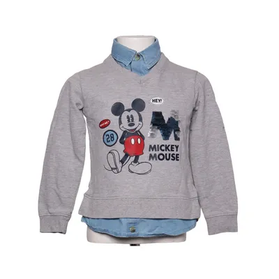 Sweater (Gray, Blue, Red) from Disney Mickey Mouse Cotton, Polyester