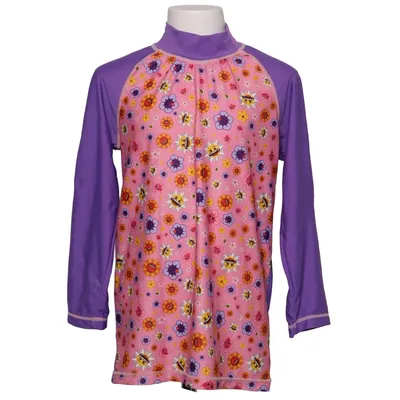 T-shirt de natation (Violet, Rose, Multicolore) de Emoji Élasthane, Polyester