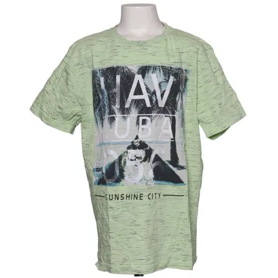 T-shirt (Green, Multicolored) from Yigga Cotton, Polyester