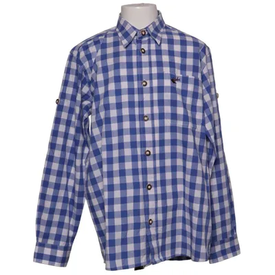 Shirt (Blue, White) from Os Trachten Cotton, Polyester