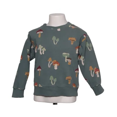 Sweatshirt (Grøn, Flerfarvet) fra Lindex Kids Bomuld, Elastan