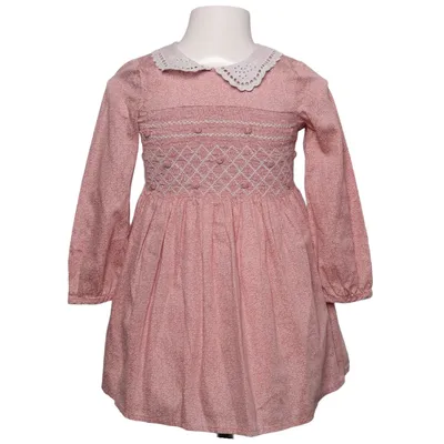 Dress (Pink, White) from Next Cotton