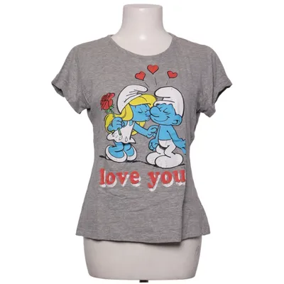 T-shirt (Grå) fra The Smurfs Bomuld, Viscose