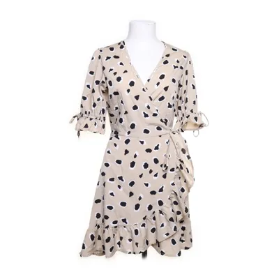 Slå-om-kjole (Beige, Sort, Hvid) fra Wednesday's Girl Polyester