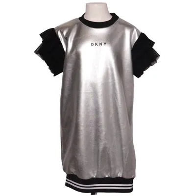 Dress (Silver, Black) from DKNY Polyester, Polyurethane