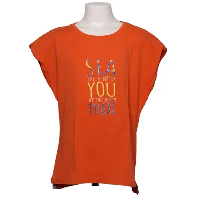 T-shirt (Orange) fra Fitz Bomuld