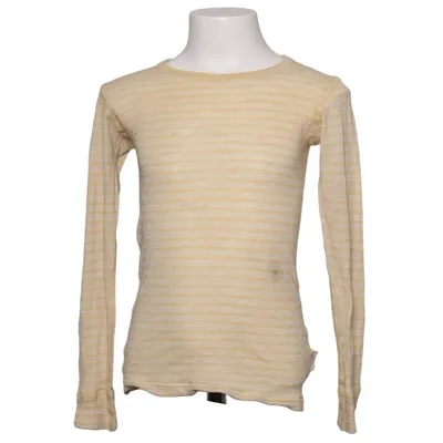 T-shirt à manches longues (Jaune, Blanc) de Duns Laine de mouton, Soie