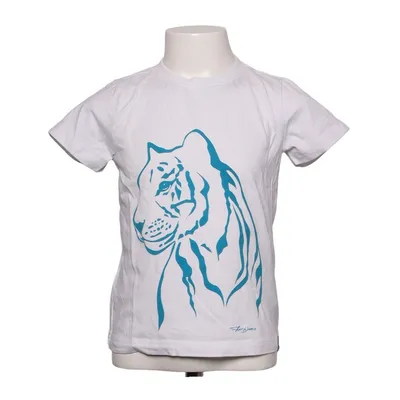 T-shirt (White, Blue) from Jako-O Cotton, Elastane