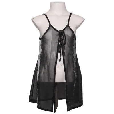 Beach dress (Black) Metallic fiber, Polyamide