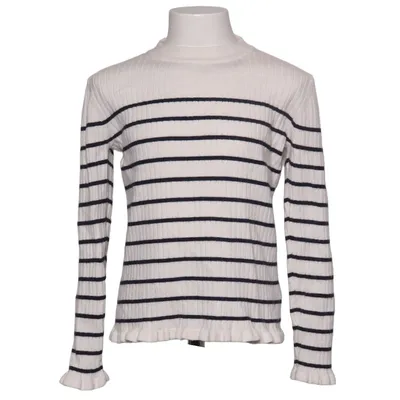 Sweater (White, Blue) from C&A Nylon, Polyester, Viscose