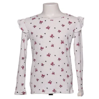 Langærmet t-shirt (Hvid, Pink, Sort) fra Dopo Dopo Girls Elastan, Polyester, Viscose